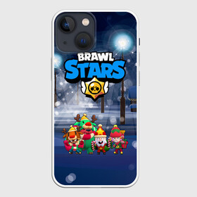 Чехол для iPhone 13 mini с принтом Новогодний Brawl Stars в Тюмени,  |  | brawl stars | brawl stars 8 bit | brawl stars crow | brawl stars crow phoenix | brawl stars l | brawl stars leon | brawl stars leon shark | brawl stars nita | brawl stars robot spike | brawl stars spike | бравл старс | бравла старс | браво с