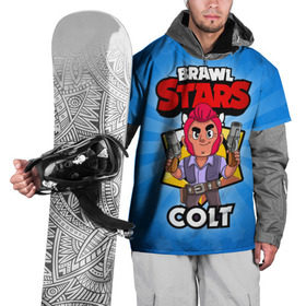 Накидка на куртку 3D с принтом BRAWL STARS COLT в Тюмени, 100% полиэстер |  | Тематика изображения на принте: brawl stars | brawl stars colt | brawler | colt | бравл старз | бравлер | кольт