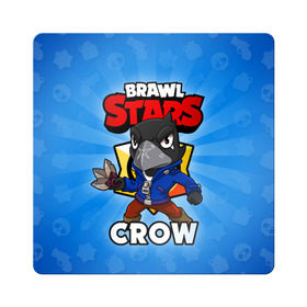 Магнит виниловый Квадрат с принтом BRAWL STARS CROW в Тюмени, полимерный материал с магнитным слоем | размер 9*9 см, закругленные углы | Тематика изображения на принте: brawl stars | brawl stars crow | brawler | crow | бравл старз | бравлер | ворон