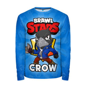 Мужской лонгслив 3D с принтом BRAWL STARS CROW в Тюмени, 100% полиэстер | длинные рукава, круглый вырез горловины, полуприлегающий силуэт | brawl stars | brawl stars crow | brawler | crow | бравл старз | бравлер | ворон