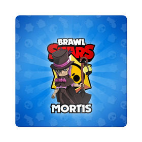 Магнит виниловый Квадрат с принтом BRAWL STARS MORTIS в Тюмени, полимерный материал с магнитным слоем | размер 9*9 см, закругленные углы | Тематика изображения на принте: brawl stars | brawl stars mortis | brawler | mortis | бравл старз | бравлер | мортис