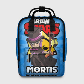 Женский рюкзак 3D с принтом BRAWL STARS MORTIS в Тюмени, 100% полиэстер | лямки с регулируемой длиной, сверху ручки, чтобы рюкзак нести как сумку. Основное отделение закрывается на молнию, как и внешний карман. Внутри два дополнительных кармана, один из которых закрывается на молнию. По бокам два дополнительных кармашка, куда поместится маленькая бутылочка
 | brawl stars | brawl stars mortis | brawler | mortis | бравл старз | бравлер | мортис