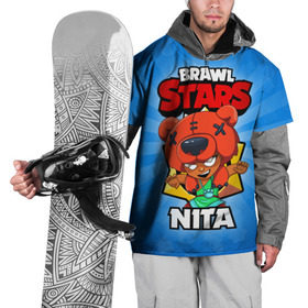 Накидка на куртку 3D с принтом BRAWL STARS NITA в Тюмени, 100% полиэстер |  | brawl stars | brawl stars nita | brawler | nita | бравл старз | бравлер | нита