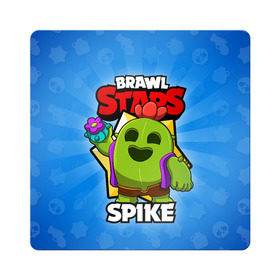 Магнит виниловый Квадрат с принтом BRAWL STARS SPIKE в Тюмени, полимерный материал с магнитным слоем | размер 9*9 см, закругленные углы | brawl stars | brawl stars spike | brawler | spike | бравл старз | бравлер | спайк