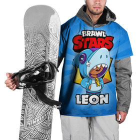 Накидка на куртку 3D с принтом BRAWL STARS LEON в Тюмени, 100% полиэстер |  | brawl stars | brawl stars leon | brawler | leon | бравл старз | бравлер | леон