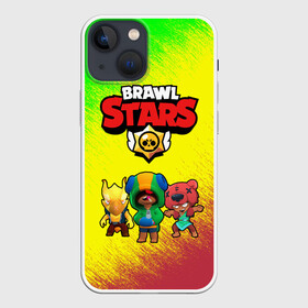 Чехол для iPhone 13 mini с принтом Brawl Stars Leon Nita Crow в Тюмени,  |  | brawl stars | brawl stars 8 bit | brawl stars crow | brawl stars crow phoenix | brawl stars leon | brawl stars leon shark | brawl stars nita | brawl stars robot spike | brawl stars spike | бравл старс | бравла старс | браво старс | персона