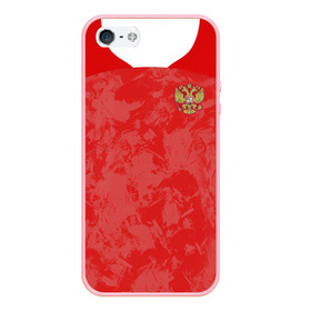 Чехол для iPhone 5/5S матовый с принтом Russia home EURO 2020 в Тюмени, Силикон | Область печати: задняя сторона чехла, без боковых панелей | championship | cup | dzyuba | russia | tdrfifa19 | world | артем | дзюба | европы | мира | мундиаль | россия | чемпионат