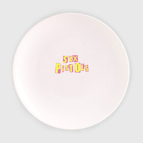 Тарелка с принтом Sex Pistols в Тюмени, фарфор | диаметр - 210 мм
диаметр для нанесения принта - 120 мм | punk | rock
