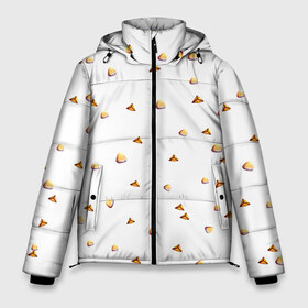 Мужская зимняя куртка 3D с принтом Эчпочмачно в Тюмени, верх — 100% полиэстер; подкладка — 100% полиэстер; утеплитель — 100% полиэстер | длина ниже бедра, свободный силуэт Оверсайз. Есть воротник-стойка, отстегивающийся капюшон и ветрозащитная планка. 

Боковые карманы с листочкой на кнопках и внутренний карман на молнии. | казань | татар | татарин | татарка | татарстан | татары | чак чак | чакчак | эчпочмак | эчпочмачно
