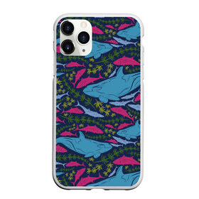 Чехол для iPhone 11 Pro Max матовый с принтом Касатки в Тюмени, Силикон |  | водоросли | касатки | киты | море | океан | под водой | рыбы