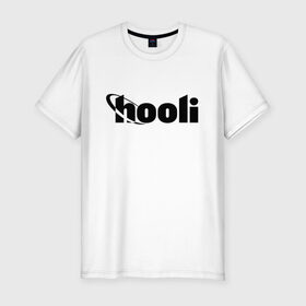 Мужская футболка премиум с принтом Силиконовая долина Hooli в Тюмени, 92% хлопок, 8% лайкра | приталенный силуэт, круглый вырез ворота, длина до линии бедра, короткий рукав | hbo | hooli | silicon valley | кремниевая долина | сериал | силиконовая долина