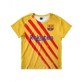 Детская футболка 3D с принтом Messi 4-th kit 19-20 в Тюмени, 100% гипоаллергенный полиэфир | прямой крой, круглый вырез горловины, длина до линии бедер, чуть спущенное плечо, ткань немного тянется | barcelona | champions | laliga | league | messi | spain | барселона | испания | лига | месси | чемпионов