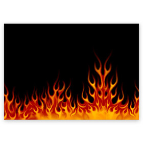 Поздравительная открытка с принтом Пламя Old School в Тюмени, 100% бумага | плотность бумаги 280 г/м2, матовая, на обратной стороне линовка и место для марки
 | burn | fire | костер | нарисованный | огня | огонь | олдскул | пламени | пламя | пожар | пылает | рисованный огонь | языки