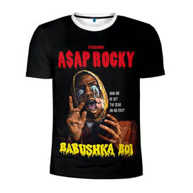 Мужская футболка 3D спортивная с принтом BABUSHKA BOI в Тюмени, 100% полиэстер с улучшенными характеристиками | приталенный силуэт, круглая горловина, широкие плечи, сужается к линии бедра | Тематика изображения на принте: aap | aap rocky | asap | asap rocky | babushka | babushka boi | babushka boy