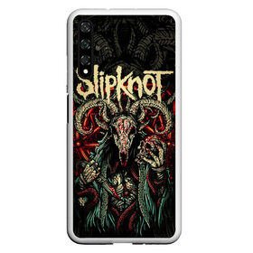 Чехол для Honor 20 с принтом Slipknot в Тюмени, Силикон | Область печати: задняя сторона чехла, без боковых панелей | Тематика изображения на принте: slipknot | we are not your kind | альтернативный метал | грув метал | метал | музыка | ню метал | слипнот