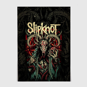 Постер с принтом Slipknot в Тюмени, 100% бумага
 | бумага, плотность 150 мг. Матовая, но за счет высокого коэффициента гладкости имеет небольшой блеск и дает на свету блики, но в отличии от глянцевой бумаги не покрыта лаком | slipknot | we are not your kind | альтернативный метал | грув метал | метал | музыка | ню метал | слипнот