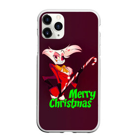 Чехол для iPhone 11 Pro матовый с принтом Merry Christmas в Тюмени, Силикон |  | alastor | hazbin hotel | аластор | ангел пыли | вегги | мульт | ниффти | отель хазбин | сериал | сэр пентиус | том тренч | хаск | чарли | черри | энджел даст