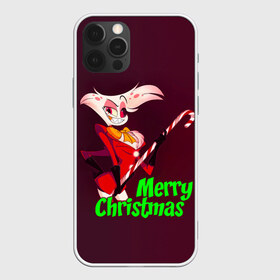 Чехол для iPhone 12 Pro Max с принтом Merry Christmas в Тюмени, Силикон |  | Тематика изображения на принте: alastor | hazbin hotel | аластор | ангел пыли | вегги | мульт | ниффти | отель хазбин | сериал | сэр пентиус | том тренч | хаск | чарли | черри | энджел даст