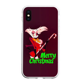 Чехол для iPhone XS Max матовый с принтом Merry Christmas в Тюмени, Силикон | Область печати: задняя сторона чехла, без боковых панелей | alastor | hazbin hotel | аластор | ангел пыли | вегги | мульт | ниффти | отель хазбин | сериал | сэр пентиус | том тренч | хаск | чарли | черри | энджел даст