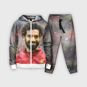 Детский костюм 3D с принтом Мохаммед Салах в Тюмени,  |  | champions | football | liverpool | mo salah | mohamed | mohamed salah | salah | soccer | uefa | world cup | англия | ливер | ливерпуль | лига чемпионов | мохаммед | мохаммед салах | салах | футбол