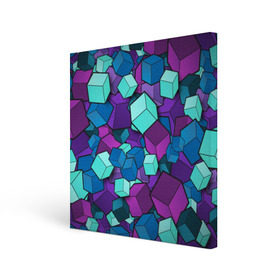 Холст квадратный с принтом Кубы в Тюмени, 100% ПВХ |  | абстрактно | абстрактные | абстрактный | абстрактным | абстракция | кубики | кубические | кубический | кубическое | кубы | неон | неонка | неоновые | разноцветные | светящиеся | цветное | цветные