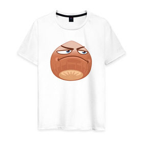 Мужская футболка хлопок с принтом ОРЕХУС в Тюмени, 100% хлопок | прямой крой, круглый вырез горловины, длина до линии бедер, слегка спущенное плечо. | Тематика изображения на принте: справедливо | справедливость | фруктовощи