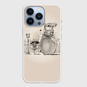 Чехол для iPhone 13 Pro с принтом My Neighbor Totoro забор в Тюмени,  |  | anime | hayao miyazaki | japanese | meme | miyazaki | piano | studio ghibli | tokyo | totoro | гибли | котобус | мой | мэй | сацуки | сосед | сусуватари | тонари | тоторо | хаяо миядзаки