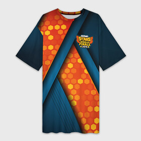 Платье-футболка 3D с принтом Brawl Stars World Finals 2019 в Тюмени,  |  | brawl | bs | clash line | fails | funny | leon | moments | stars | supercell | tick | бой | босс | бравл | броубол | бс | драка | звезд | осада | поззи | сейф | старс | цель