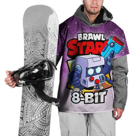 Накидка на куртку 3D с принтом BRAWL STARS 8-BIT в Тюмени, 100% полиэстер |  | Тематика изображения на принте: 8 bit | 8 бит | brawl stars | brawl stars 8 bit | brawler | бравл старз | бравлер