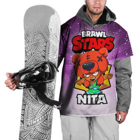 Накидка на куртку 3D с принтом BRAWL STARS NITA в Тюмени, 100% полиэстер |  | brawl stars | brawl stars nita | brawler | nita | бравл старз | бравлер | нита