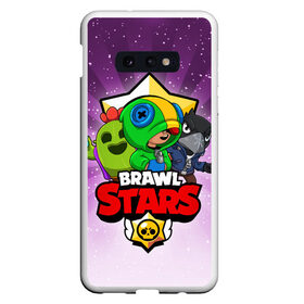 Чехол для Samsung S10E с принтом BRAWL STARS в Тюмени, Силикон | Область печати: задняя сторона чехла, без боковых панелей | brawl stars | brawler | crow | leon | spike | бравл старз | бравлер | ворон | леон | спайк