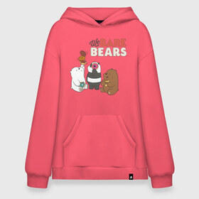 Худи SuperOversize хлопок с принтом baby Bears в Тюмени, 70% хлопок, 30% полиэстер, мягкий начес внутри | карман-кенгуру, эластичная резинка на манжетах и по нижней кромке, двухслойный капюшон
 | baby bears | bare bears | dsgngerzen | grizz | isebear | panpan | vdgerir