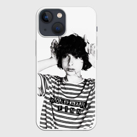 Чехол для iPhone 13 mini с принтом Финн Вулфард в Тюмени,  |  | finn wolfhard | kid from it | kid fron stranger things | актёр | майк из очень странные де | мальчик из оно | мальчик из очень странные дела | ричи из оно | финн | финн вулфард