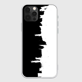 Чехол для iPhone 12 Pro Max с принтом Черным по белому в Тюмени, Силикон |  | Тематика изображения на принте: black | white | белый | инь | чб | черный | янь