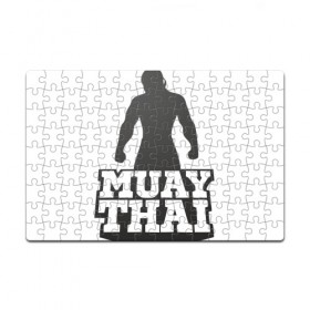 Пазл магнитный 126 элементов с принтом Muay Thai в Тюмени, полимерный материал с магнитным слоем | 126 деталей, размер изделия —  180*270 мм | mma | muay thai | бокс | борьба | дзюдо | единоборства | кикбоксинг | спорт