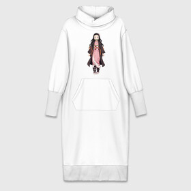 Платье удлиненное хлопок с принтом Незуко в полный рост в Тюмени,  |  | demon | kamado | nezuko | slayer | камадо | недзуко | незуко | нэдзуко | нэзуко