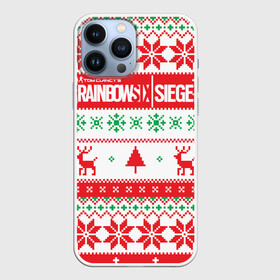 Чехол для iPhone 13 Pro Max с принтом Новогодний Rainbow Six Siege в Тюмени,  |  | Тематика изображения на принте: christmas | claus | funny | gameplay | jingle | merry | mozzie | pvp | r6s | santa | герой | клаус | огонь | олени | осада | радуга | рождество | санта | снайпер | снежинки | шутер