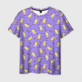 Мужская футболка 3D с принтом Морти 4 сезон в Тюмени, 100% полиэфир | прямой крой, круглый вырез горловины, длина до линии бедер | 4сезон | rick and morty | мультсериал | рик и морти