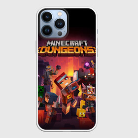 Чехол для iPhone 13 Pro Max с принтом Minecraft Dungeons в Тюмени,  |  | dungeons | games | minecraft | mojang | игры | майнкрафт | подземелья | ремесло | шахтер