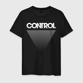 Мужская футболка хлопок с принтом Control в Тюмени, 100% хлопок | прямой крой, круглый вырез горловины, длина до линии бедер, слегка спущенное плечо. | control | джесси | игра | контрол