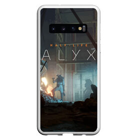 Чехол для Samsung Galaxy S10 с принтом HALF-LIFE ALYX в Тюмени, Силикон | Область печати: задняя сторона чехла, без боковых панелей | Тематика изображения на принте: alex | alyx | freeman | g man | gman | gordon | half | half life | halflife | life | valve | алекс | аликс | вальв | вэльв | гордон | джи | лайф | мен | фримен | халф | халф лайф | халфлайф