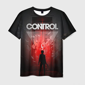 Мужская футболка 3D с принтом Control в Тюмени, 100% полиэфир | прямой крой, круглый вырез горловины, длина до линии бедер | Тематика изображения на принте: control | джесси | игра | контрол