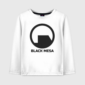 Детский лонгслив хлопок с принтом Black Mesa в Тюмени, 100% хлопок | круглый вырез горловины, полуприлегающий силуэт, длина до линии бедер | alyx | black mesa | half life | half life 2 | халф лайф