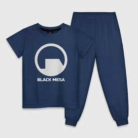 Детская пижама хлопок с принтом Black Mesa в Тюмени, 100% хлопок |  брюки и футболка прямого кроя, без карманов, на брюках мягкая резинка на поясе и по низу штанин
 | alyx | black mesa | half life | half life 2 | халф лайф