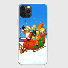 Чехол для iPhone 12 Pro Max с принтом Simpsons New Year в Тюмени, Силикон |  | Тематика изображения на принте: bart | christmas | family | homer | lisa | maggie | marge | new | santa | simpson | simpsons | snow | thesimpsons | xmas | year | барт | гомер | лиза | мардж | мегги | санта | семья | симпсоны