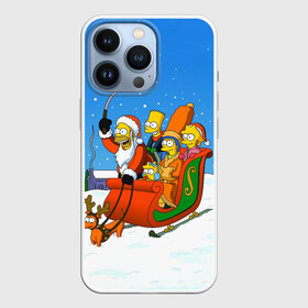Чехол для iPhone 13 Pro с принтом Simpsons New Year в Тюмени,  |  | bart | christmas | family | homer | lisa | maggie | marge | new | santa | simpson | simpsons | snow | thesimpsons | xmas | year | барт | гомер | лиза | мардж | мегги | санта | семья | симпсоны