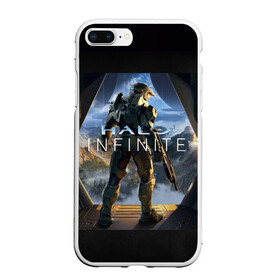 Чехол для iPhone 7Plus/8 Plus матовый с принтом Halo infinite в Тюмени, Силикон | Область печати: задняя сторона чехла, без боковых панелей | Тематика изображения на принте: halo | halo 5 | halo 6 | halo infinite | xbox | xbox scarlett | игры | игры 2020 | иксбокс | иксбокс скарлетт | хало | хало 6 | хало инфинит