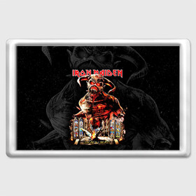 Магнит 45*70 с принтом Iron Maiden в Тюмени, Пластик | Размер: 78*52 мм; Размер печати: 70*45 | heavy metal | iron maiden | metal | айрон мейден | группы | метал | музыка | рок | хеви метал