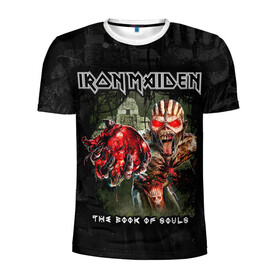 Мужская футболка 3D спортивная с принтом Iron Maiden в Тюмени, 100% полиэстер с улучшенными характеристиками | приталенный силуэт, круглая горловина, широкие плечи, сужается к линии бедра | heavy metal | iron maiden | metal | айрон мейден | группы | метал | музыка | рок | хеви метал