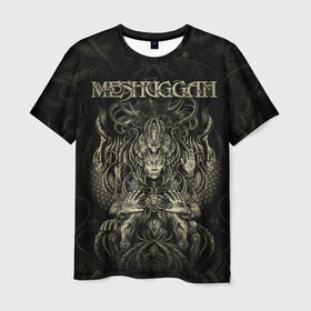 Мужская футболка 3D с принтом Meshuggah в Тюмени, 100% полиэфир | прямой крой, круглый вырез горловины, длина до линии бедер | djent | jens kidman | meshuggah | metal | грув метал | группы | метал | мешуга | музыка | рок